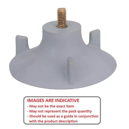 1183824 | A-55RS --- Suction Cups - 95.3x34.9 mm - 5/16-18 x 5/8 Stud - EPDM Rubber Suction Cup