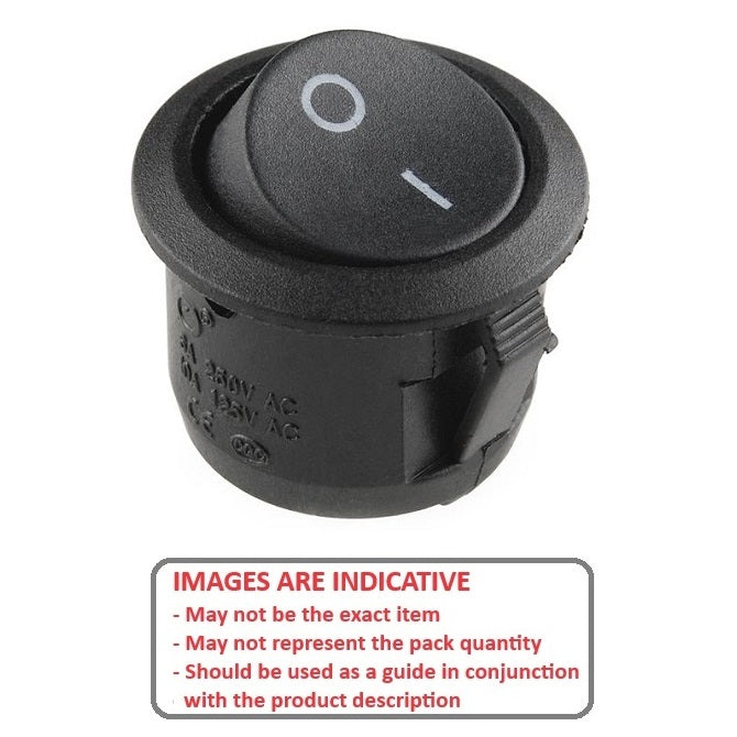 1036016 | SW-020-B (2 Pcs) --- Rocker Switches - Colour Black 20 - 12V/20 Amp