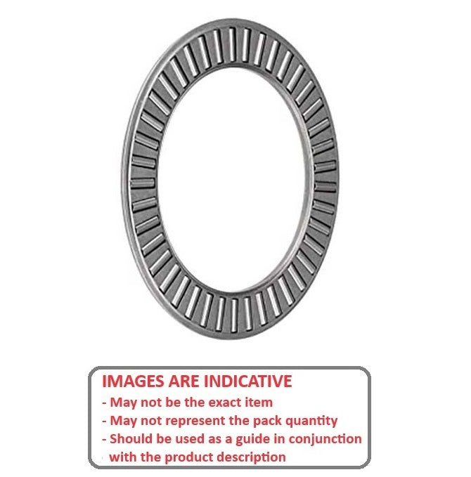 1106080 | T-0143-0254-RC --- Thrust Roller Bearings - 14.27x25.4 mm - Rollers and Cage / 1.98 mm  - Carbon Steel Cage and Rollers Only