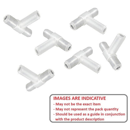 1038430 | TEEJ-02-NY (50 Pcs) --- Tee Joints - 1.9x2.06x5 mm Tubing and Rod