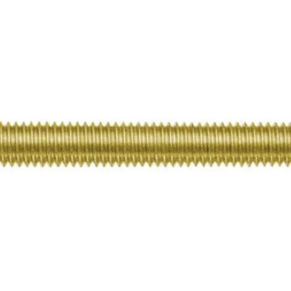1056889 | AT048C-0914-BR (Length) --- Allthread Threaded Rod - 10-24 UNC - 4.76mm - 1.058 mm / 24 TPI 914.4 mm - Brass