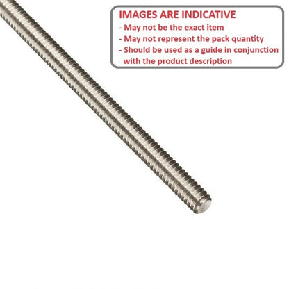 1119944 | AT160M-1000-S6 (Pack of 5)  --- Allthread Threaded Rod - M16 - 16x2mm - 2.000 mm / 12.7 TPI 1000 mm - Stainless Steel 316 Similar to A4, 18-10