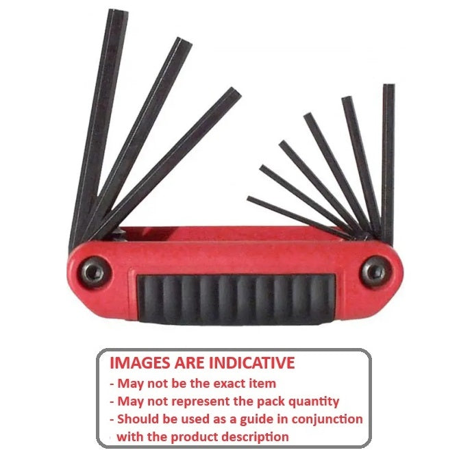 1224114 | M-17RS --- Keys and Screwdrivers Tools - Hex Keys 1.5mm to 6mm - 7 Keys Foldup Sets
