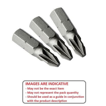 1223556 | GFB10C (2 Pcs) --- Bits Tools - End Type Pozidrive Size 1 25 mm Insert