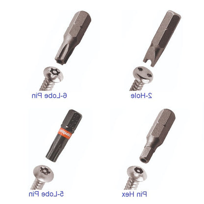1044700 | TL-SEC-0300-SK-HK --- Security Bits Tools - M3 Hex Socket - Hand Key Socket - Steel Screw
