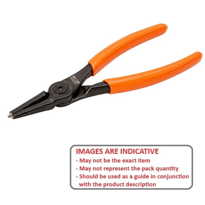 1078600 | PRS-I009 --- Circlip Pliers Tools - Clip Size Range 8 - 10 mm - 0.3 to 0.4 inches - Straight 0 &#176; - Internal Only Internal