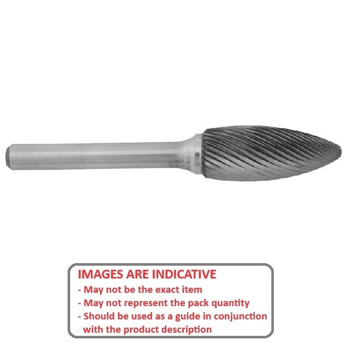 1224782 | GAR74110RS --- Rotary Files Tools - Type Flame 3.175 - 6.35 Standard Cut - Carbon Steel File