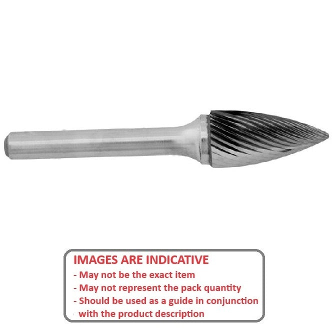1224791 | GAR74100RS --- Rotary Files Tools - Type Tree - Pointed 3.175 - 9.525 Standard Cut - Carbon Steel File