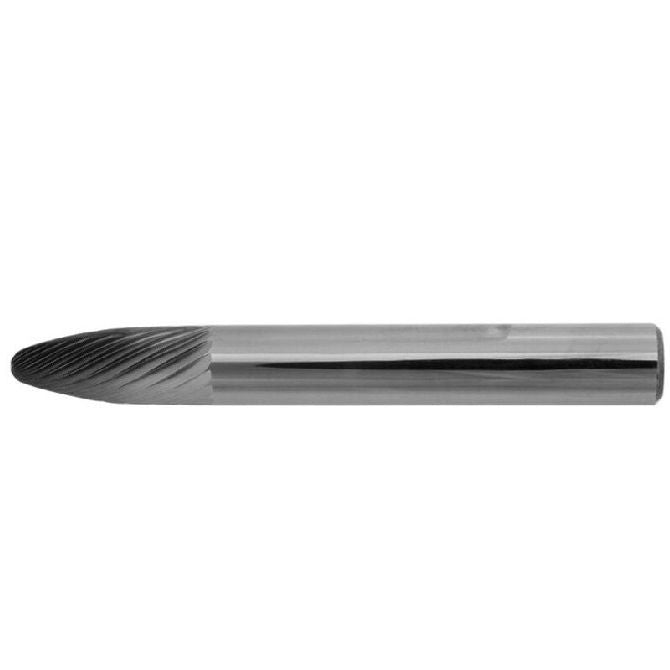 1224796 | GAR74092RS --- Rotary Files Tools - Type Tree - Radius Nose 3.175 - 12.7 Double Cut - Carbon Steel File