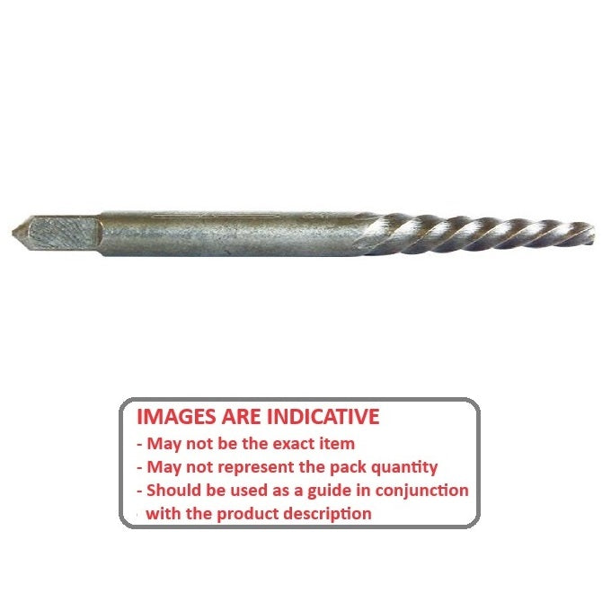 1035764 | EXTRACT1 (2 Pcs) --- Screw Extractors Tools - Size Reference 1 3.97 to 4.76 2 mm - Chrome Alloy Extractor