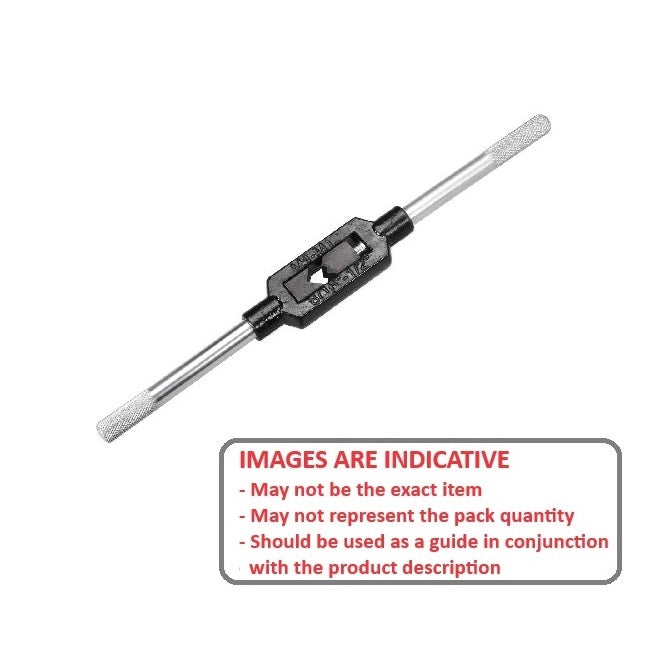 1035722 | TWB-03.50-12.00 --- Tap Wrenches Tools - Suitable Taps 1/8 to 1/2 and M3 to M12 2.5 - 7.1 mm - Bar - Steel Wrench