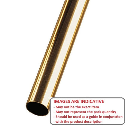1094276 | 0T-0111-0104-0914-BR --- Round Tube - 11.11x10.4x914.4 mm - Brass