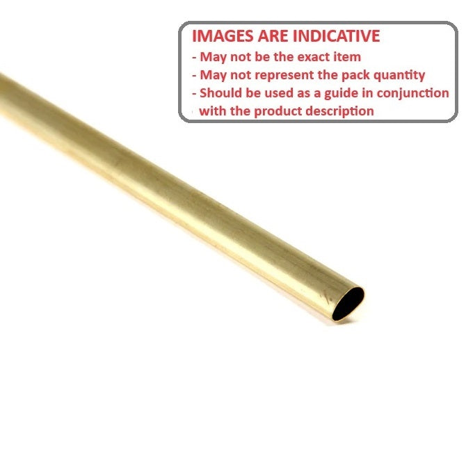 1074554 | 0T-0066-STLN-BR-0300 --- Streamline Tube - 6.6 mm - 3.5 - 300 mm - Brass