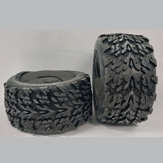 1226605 | TY-XM-085-52-C (Pair) --- RC Car Tyres Hobby - Type Road Style Tread 85x52 mm Tenth Scale - Plastic Tyre