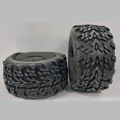 1226605 | TY-XM-085-52-C (Pair) --- RC Car Tyres Hobby - Type Road Style Tread 85x52 mm Tenth Scale - Plastic Tyre