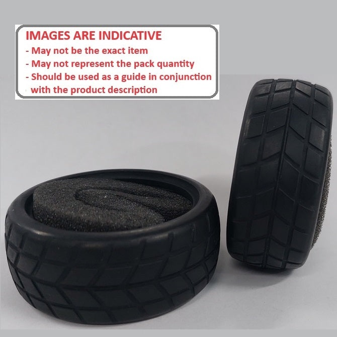 1226395 | TY-XR-063-26-Y (2 Pcs) --- RC Car Tyres Hobby - Type Y Pattern 63x26 mm Tenth Scale - Natural Rubber Tyre