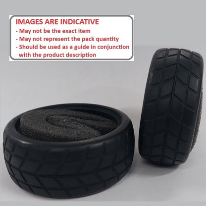 1226395 | TY-XR-063-26-Y (2 Pcs) --- RC Car Tyres Hobby - Type Y Pattern 63x26 mm Tenth Scale - Natural Rubber Tyre