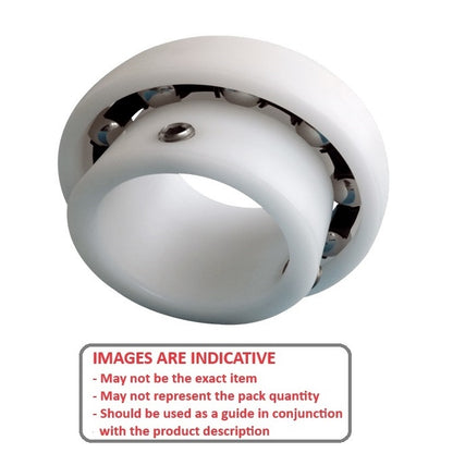 1120047 | P-UC204-12-AS6 --- Spherical OD Bearings - 19.05x47x31 mm Suits Plastic Housings - Acetal with Stainless 316 Balls Bearing