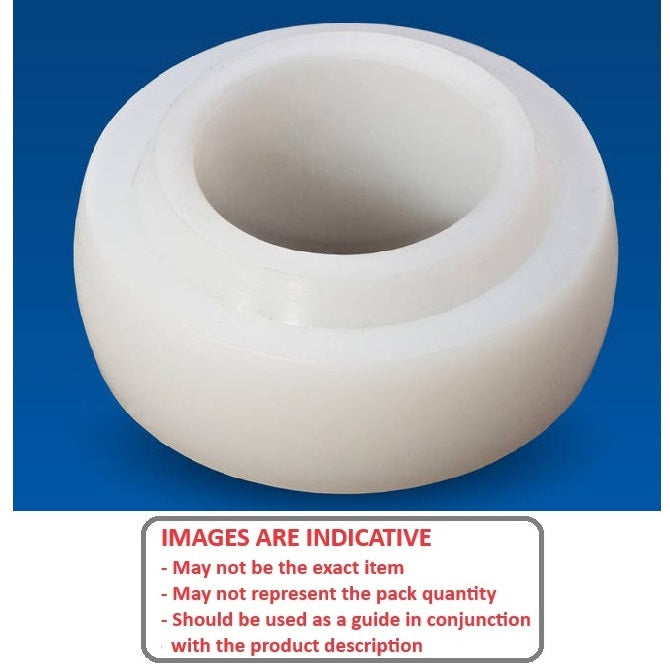 1134298 | P-UC205-16-ASL (5 Pcs) --- Spherical OD Bearings - 25.4x52x18 mm Suits Plastic Housings - Acetal Solid