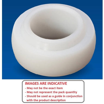 1134298 | P-UC205-16-ASL (5 Pcs) --- Spherical OD Bearings - 25.4x52x18 mm Suits Plastic Housings - Acetal Solid