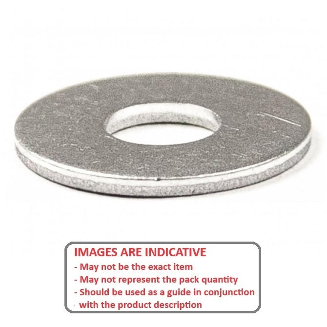 1087081 | W0080-F-016-016-AL (Pack of 10)  --- Flat Washers - 8x16x1.6 mm Precision Shim - Aluminium Washer