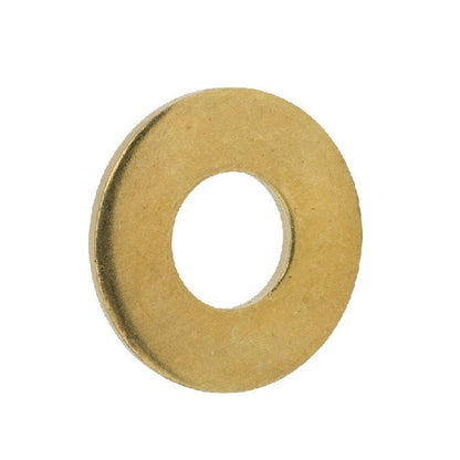1041727 | W0025-F-005-010-BN (5 Pcs) --- Through Bore Round Spacers - 2.5x5x1 mm - Brass - Nickel Plated Spacer