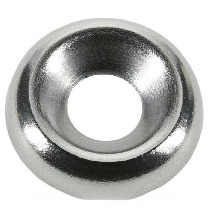 1043296 | W0028-CU-010-021-BNP (1000 Pcs) --- Cup Washers - 2.845x9.5x2.1 mm - Brass Nickel Plated Washer