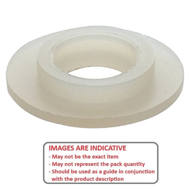 1042893 | W0028-SH-007-020-N (35 Pcs) --- Shoulder Washers - 2.84x7.137x2.03 mm - Nylon Zytel 101 Washer
