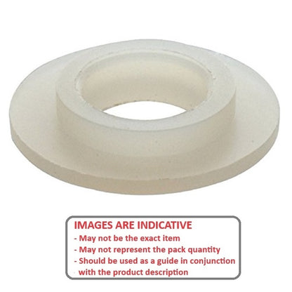 1042893 | W0028-SH-007-020-N (35 Pcs) --- Shoulder Washers - 2.84x7.137x2.03 mm - Nylon Zytel 101 Washer