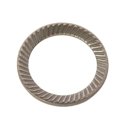 1051947 | W0040-LK-007-005-S-CB (5 Pcs) --- Serrated Washers - 4x7x0.5 mm Safety - Carbon Spring Steel Self Finish Washer