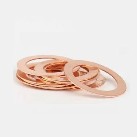 Flat Washers - 6.35x9.525x1.143 mm Precision Shim - Copper 110 Washer