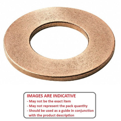 1142515 | W0318-F-051-032-SB --- Flat Washers - 31.75x50.8x3.18 mm Precision Ground Sintered Bronze - Sintered Bronze, Self Lubricating Washer