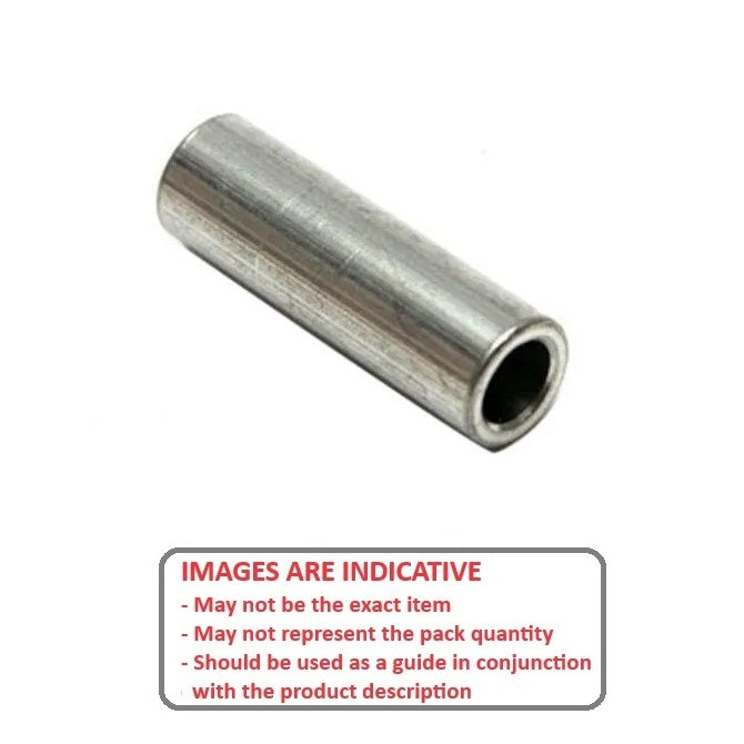 1050303 | W0036-F-006-064-AL (2660 Pcs) --- Through Bore Round Spacers - 3.56x6.35x6.35 mm - Aluminium Spacer
