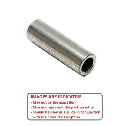 1050303 | W0036-F-006-064-AL (2660 Pcs) --- Through Bore Round Spacers - 3.56x6.35x6.35 mm - Aluminium Spacer