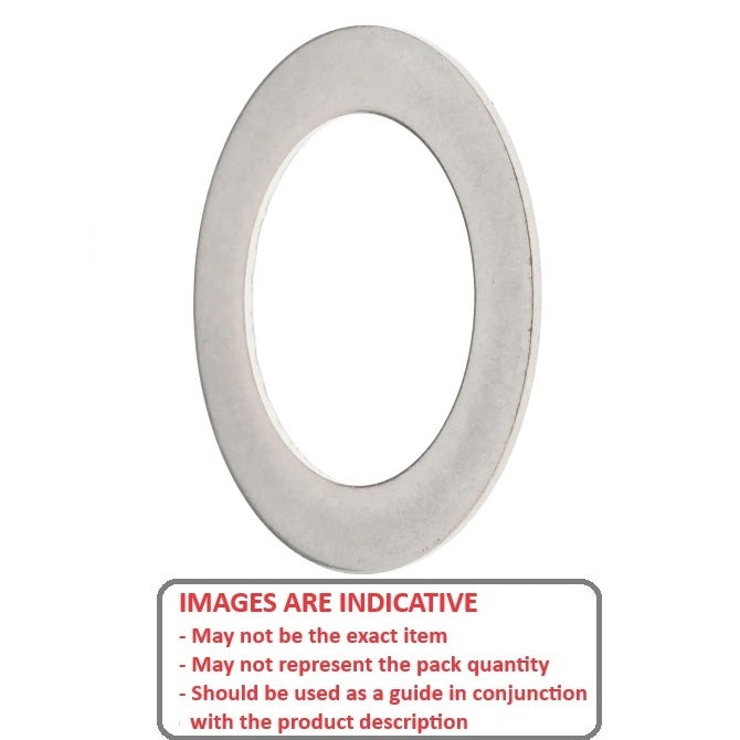 1123089 | W0170-FP-022-0010-S4 (Pack of 30)  --- Flat Washers - 17x22x0.1 mm Precision Shim - Stainless Steel 304 Similar to A2, 18-8 HRB80 Washer