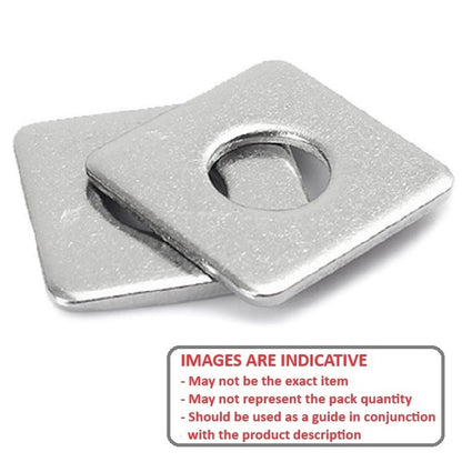 1120069 | W0191-SQ-051-064-C --- Square Washers - 19.05x50.8x6.35 mm Heavy Duty - Carbon Spring Steel Self Finish Washer