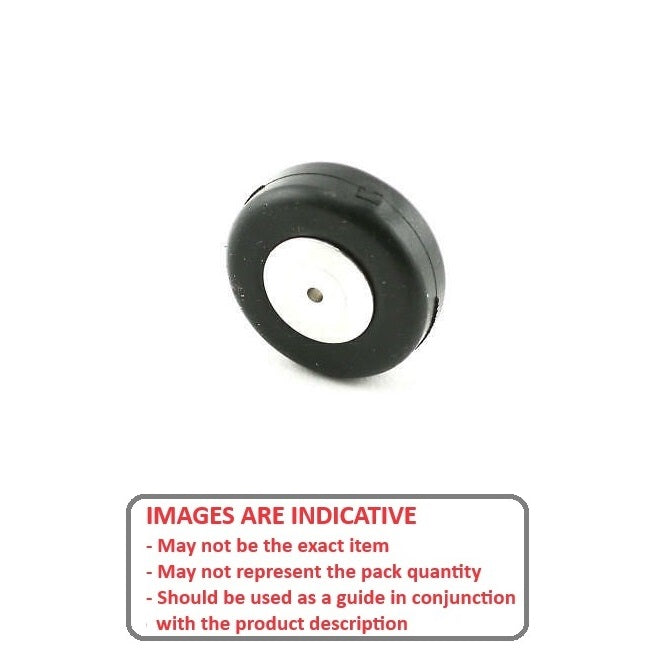 1155488 | WH-PL-045-032-TW (5 Pcs) --- RC Plane Wheels Hobby - 44.5 Tailwheel - - - Natural Rubber Wheel