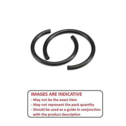 1048657 | WRE-0032-RD-O --- External Retaining Rings - 3.18x0.56x2.82 mm Round Wire - Carbon Spring Steel