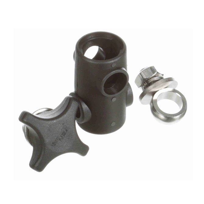 Single Knob and Nut Cross Blocks - 12.70 x 12.70 93.98x58.674 mm - Plastic